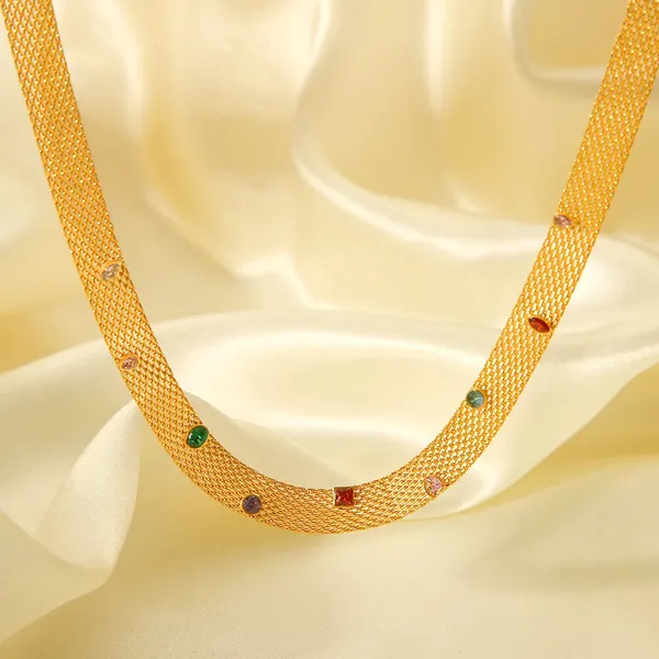 Gold_Gem_Mesh_Necklace_For_Women